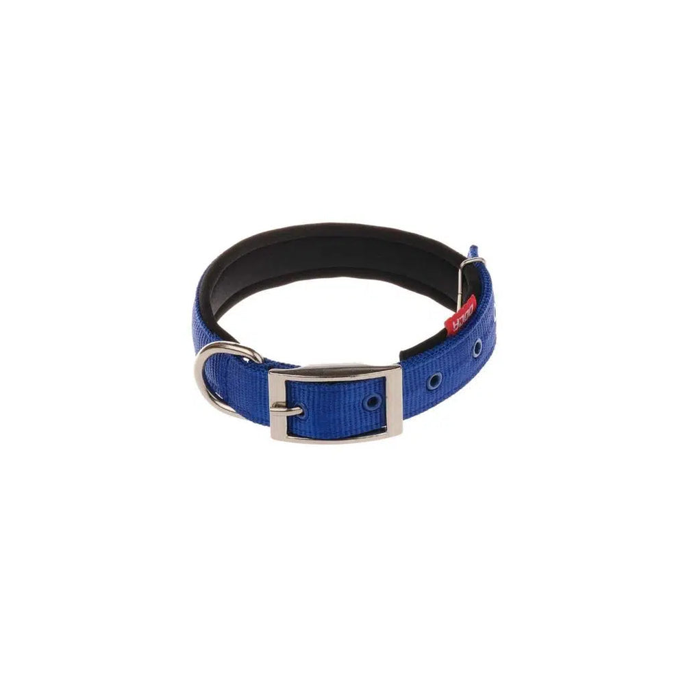 Doca Soft Woven Blue Dog Collar for Comfort 45cm