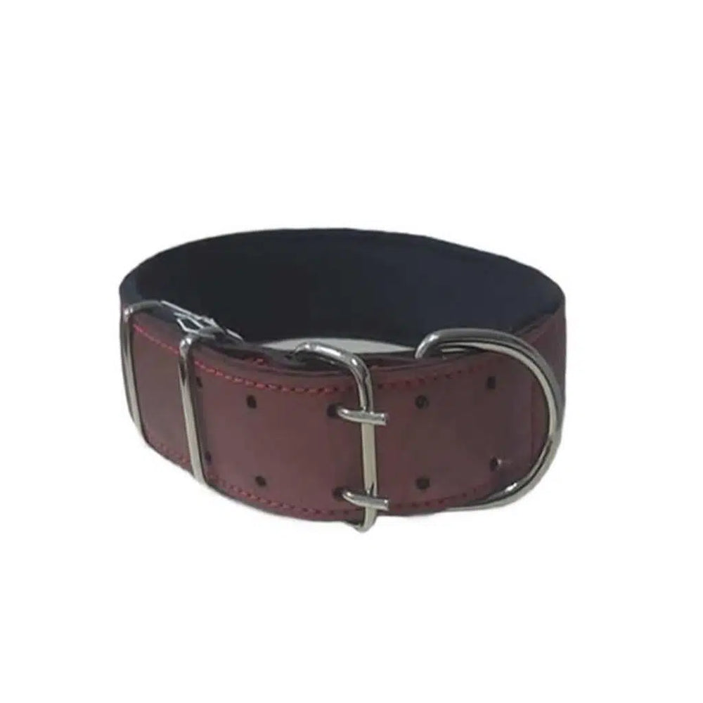Doca Pet Dog Collar Durable Burgundy 5x85 cm