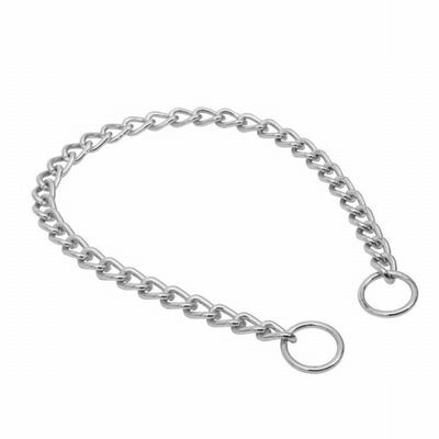 Doggie Chrome Plated Chain Training Dog Collar 55cm