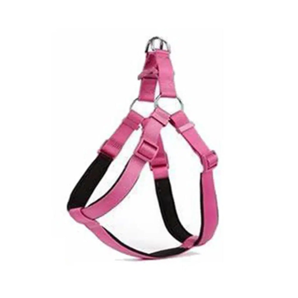 Doggie Ronin Woven Dog Harness for Extra Small Breeds Pink XXS
