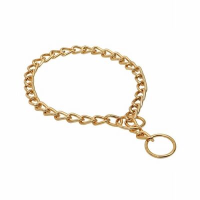 Doggie Metal Chain Dog Training Collar Durable Chrome 50 cm