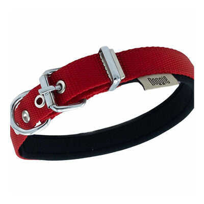 Doggie Comfort Red Woven Dog Collar Small 2 x 30-35 cm