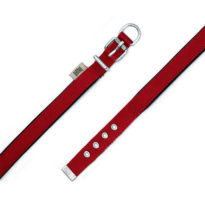 Doggie Comfort Red Woven Dog Collar Small 2 x 30-35 cm