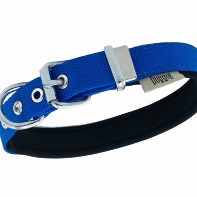 Doggie Comfort Woven Royal Blue Dog Collar 30-35 cm
