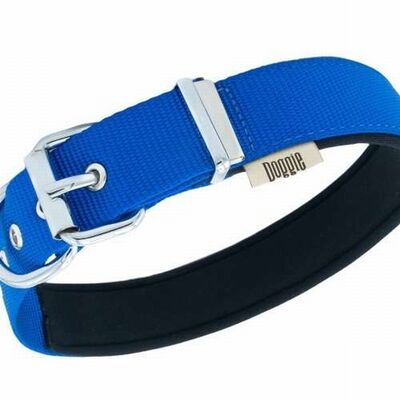Doggie Comfort Woven Dog Collar Royal Blue 3x42-50 cm