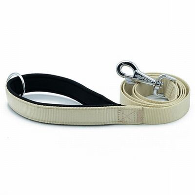 Doggie Comfort Woven Khaki Dog Leash for Large Breeds 2.5x120cm