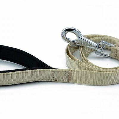 Doggie Comfort Woven Dog Leash Khaki 2x140 cm