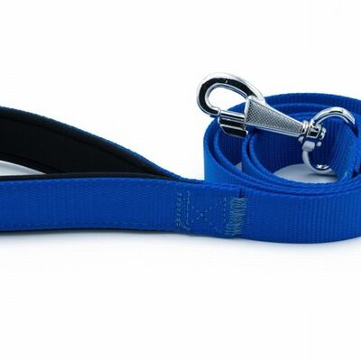 Doggie Comfort Classic Woven Dog Leash Royal Blue 2.5x120 cm