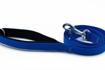 Doggie Comfort Woven Dog Leash Royal Blue 2x140 cm