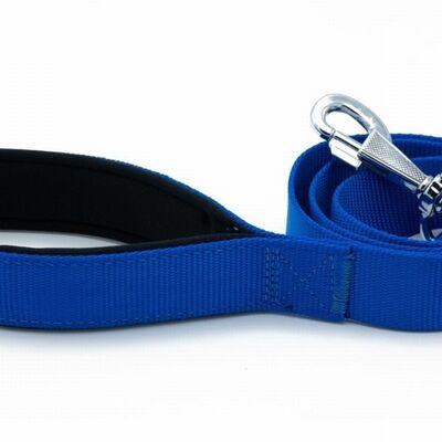 Doggie Comfort Classic Woven Dog Leash Royal Blue 3x100 cm