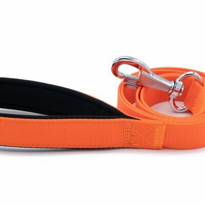 Doggie Comfort Classic Woven Dog Leash Orange 2.5x120 cm