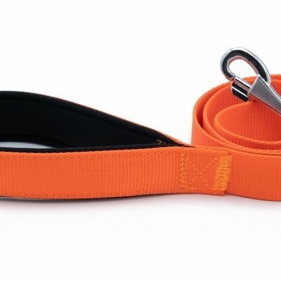 Doggie Comfort Classic Woven Dog Leash Orange 3x100 cm