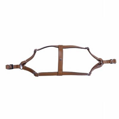 Doggie Ronin Leather Dog Harness Camel 2x45-55 cm