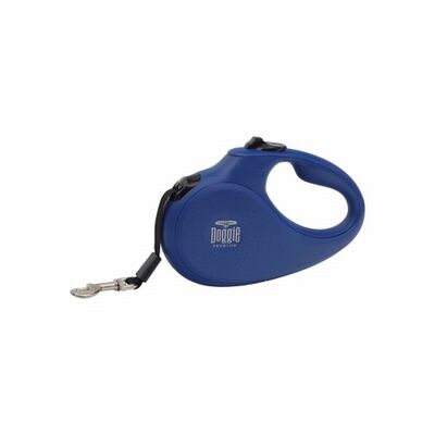 Doggie Master Series Retractable Dog Leash Medium Blue