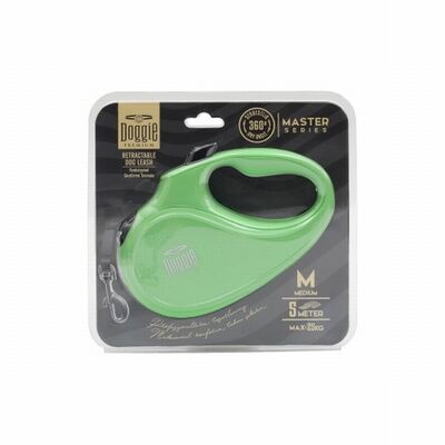 Doggie Master Series Automatic Dog Leash Medium Green