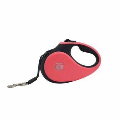 Doggie Soft Series Retractable Dog Leash Large Pink 1 Count