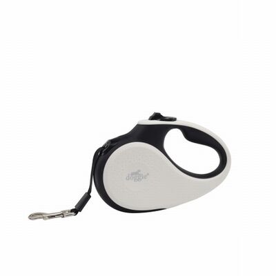 Doggie Soft Series Retractable Dog Leash White Small