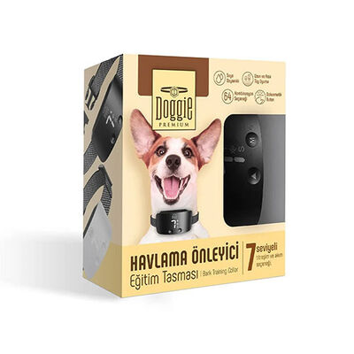 Doggie Premium Bark Control Training Collar Black 1 Count