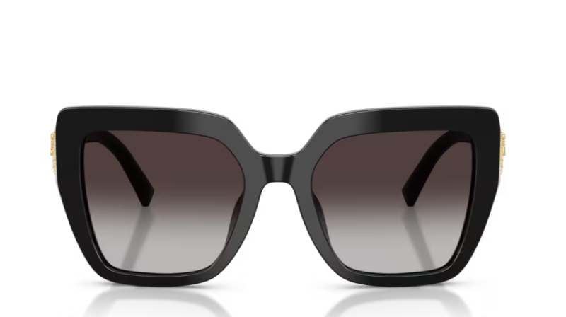 Dolce & Gabbana 0DG4538 Black Square Women's Sunglasses 54mm
