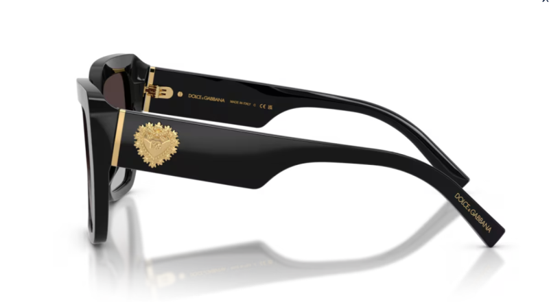 Dolce & Gabbana 0DG4538 Black Square Women's Sunglasses 54mm