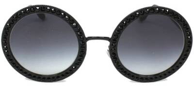 Dolce & Gabbana 2170-B 01/8G Black Metal Sunglasses 51mm