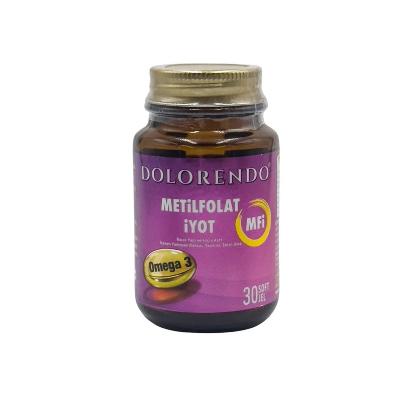 Dolorendo Methylfolate Iodine & Omega 3 Supplement 30 Capsules
