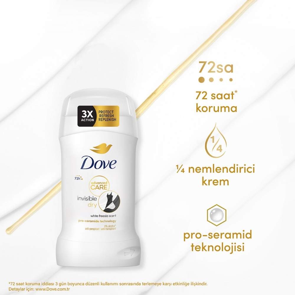 Dove Invisible Dry Deodorant Stick for No White Marks 50 ml