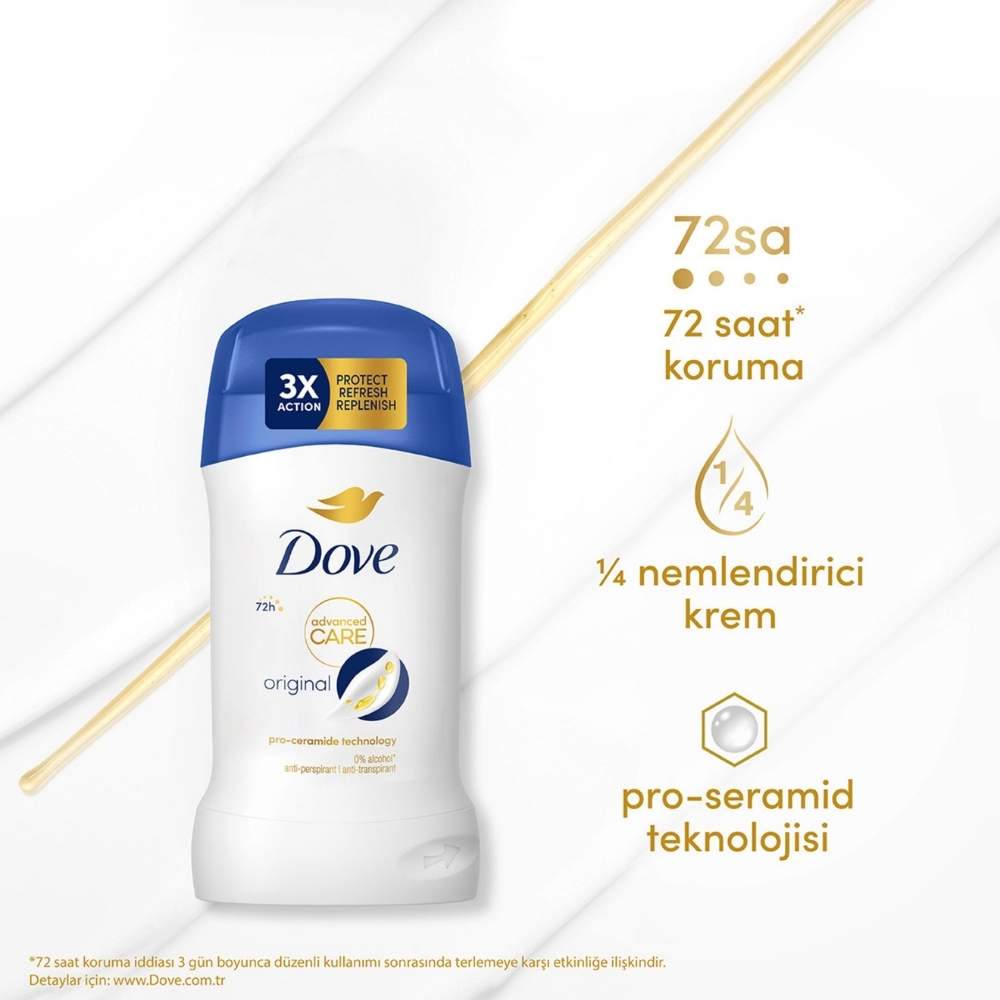 Dove Original Deodorant Stick for 48H Odor Protection 50ml