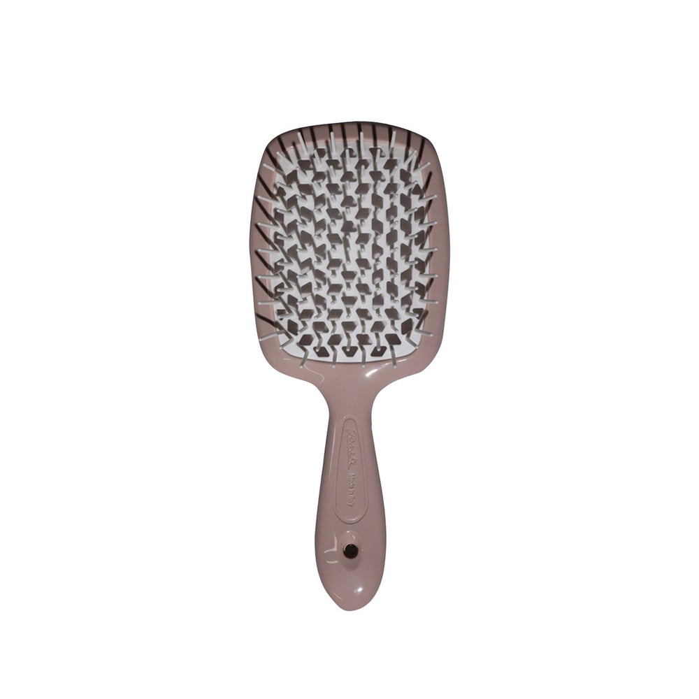 Janeke Superbrush Detangling Hair Brush Beige & White