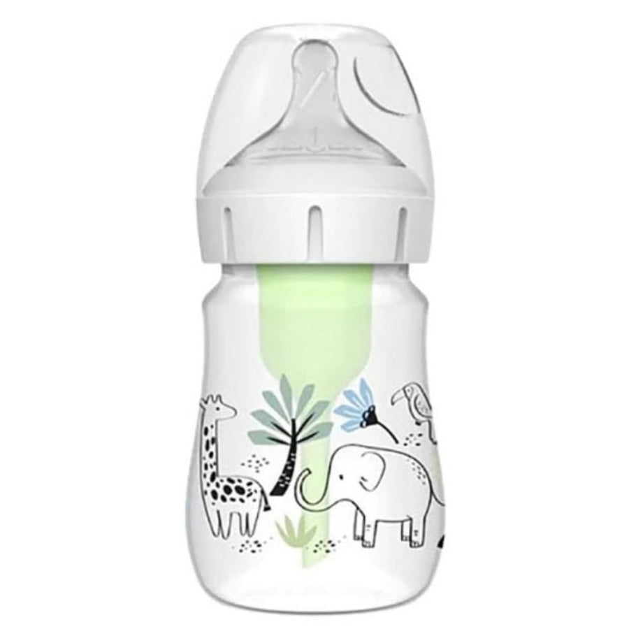 Dr. Browns Wide-Neck Anti-Colic Baby Bottle Elephant Print 150ml