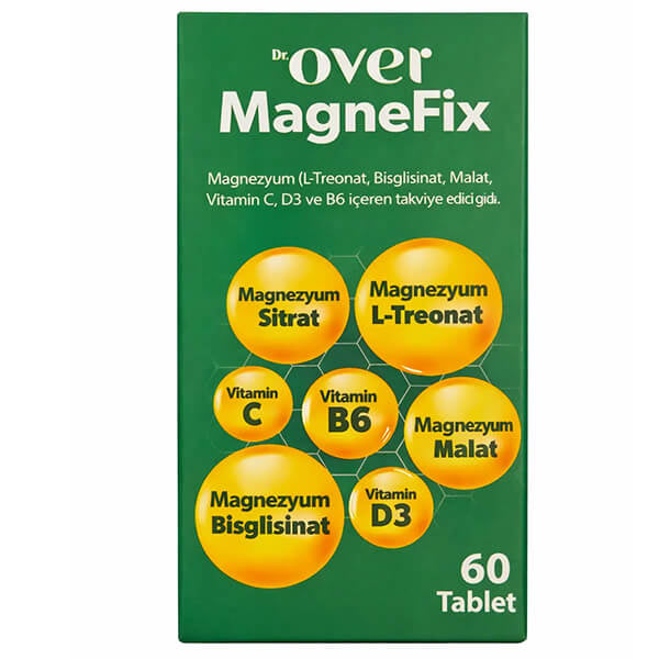 Dr Over MagneFix Magnesium Supplement for Muscle Support 60 Tablets