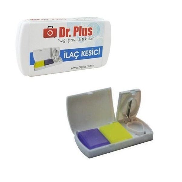 Dr.Plus Pill Cutter and Storage Case for Travel 1 Count