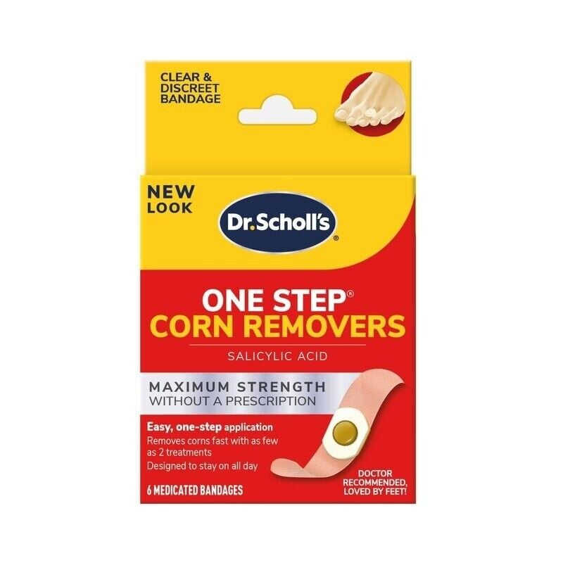 Dr. Scholl's One Step Corn Removers Clear Bandages 6 Count