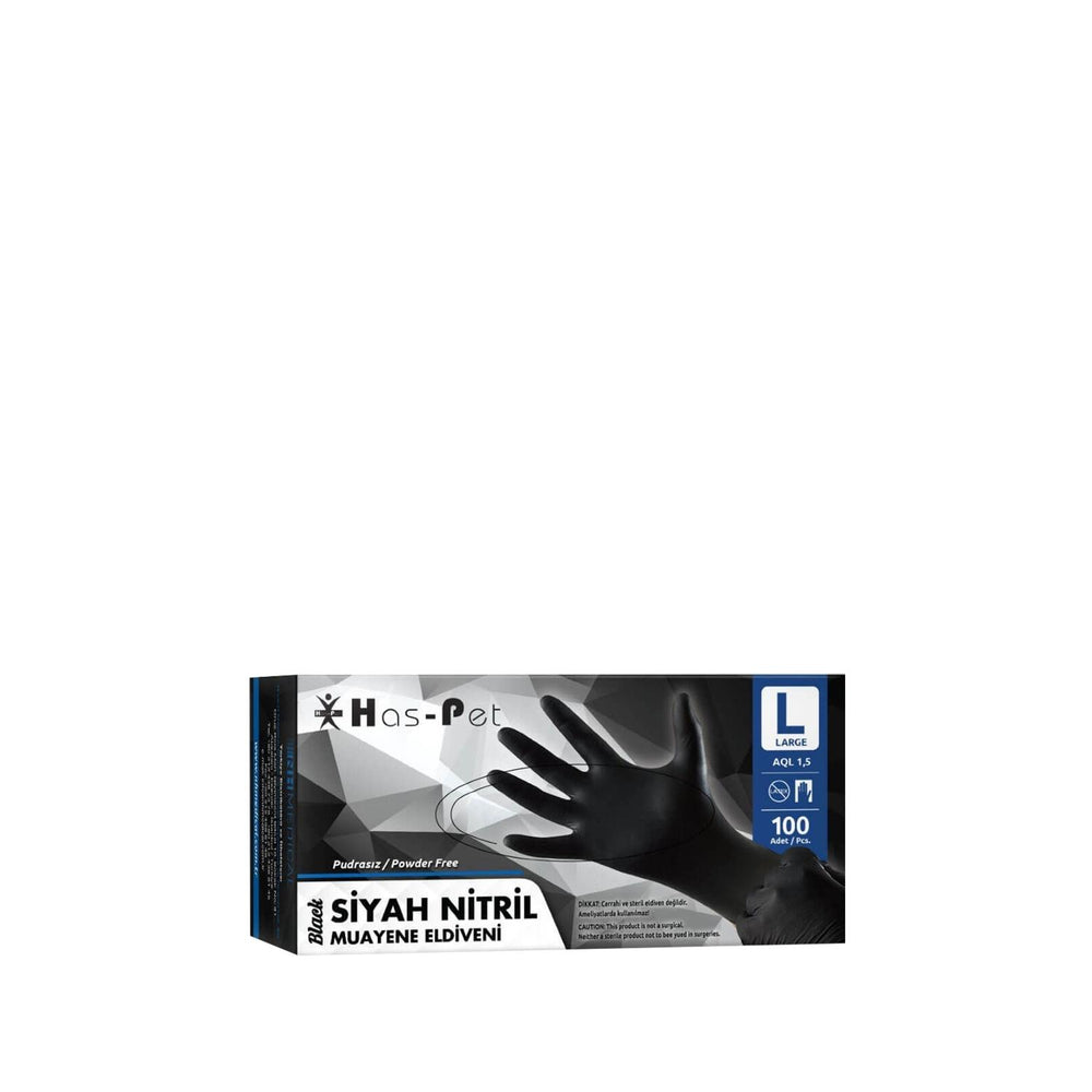 Has-Pet Black Nitrile Examination Gloves Large - 100 Count - Durable & Latex-Free Protective Gloves for Medical Professionals Has-Pet Black Nitrile Examination Gloves Large - 100 Count Nitrile Examination Gloves, Black Large Nitrile Gloves, Disposable Medical Gloves, Protective Examination Gloves, Nitrile Gloves Bulk Pack, Medical Professionals, Latex Allergy Sufferers, Hygiene Gloves, Protective Gloves, Medical Supplies, Examination Gloves, Disposable Gloves, Black Nitrile Gloves, Large Size Gloves, Bulk G