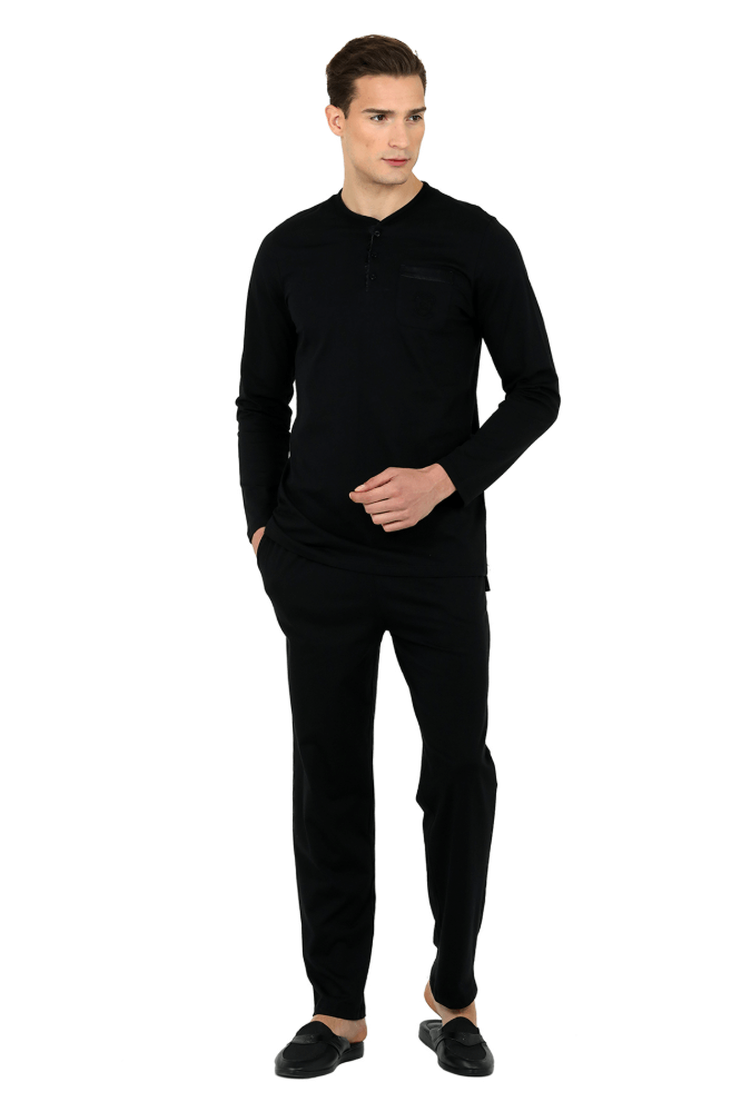 Ds Damat 5-Piece Navy Blue Robe and Loungewear Set