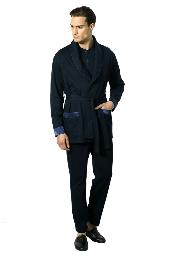 Ds Damat 23003 5-Piece Robe Set Comfortable Loungewear Black