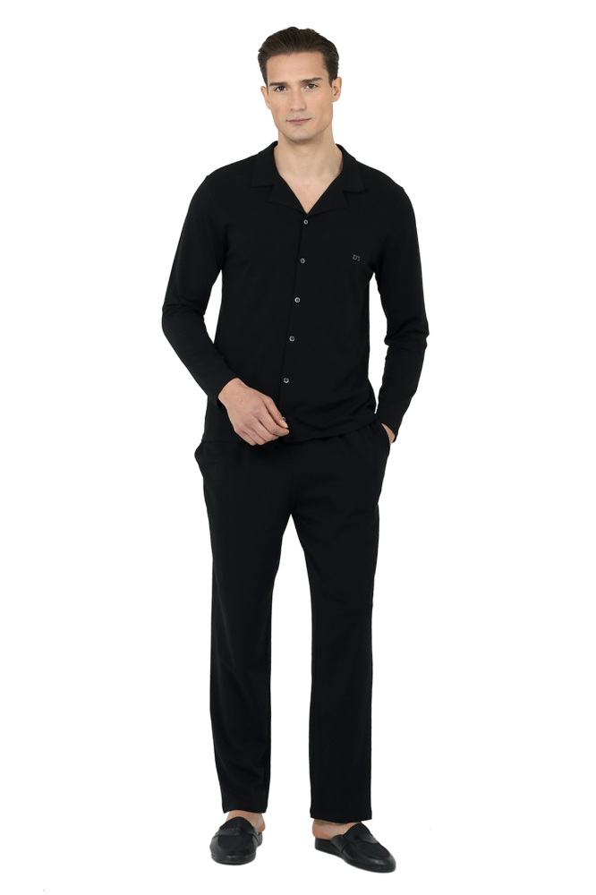 DS Damat 23005 Men's Pajama Set in Black