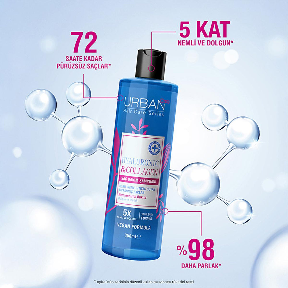Urban Care Hyaluronic Acid & Collagen Shampoo: Volumizing, Moisturizing & Thickening Shampoo for Dry, Damaged Hair - Vegan & Cruelty-Free Urban Care Hyaluronic & Collagen Shampoo: Volumizing & Moisturizing Hyaluronic acid shampoo, Collagen shampoo, Volumizing shampoo, Dry hair shampoo, Damaged hair shampoo, Vegan shampoo, Cruelty-free shampoo, Hair thickening shampoo, Moisturizing shampoo, Shine enhancing shampoo, Hair Shampoo, Dry hair, Damaged hair, Volumizing, Hydrating, Strengthening, Hair care, Vegan, 