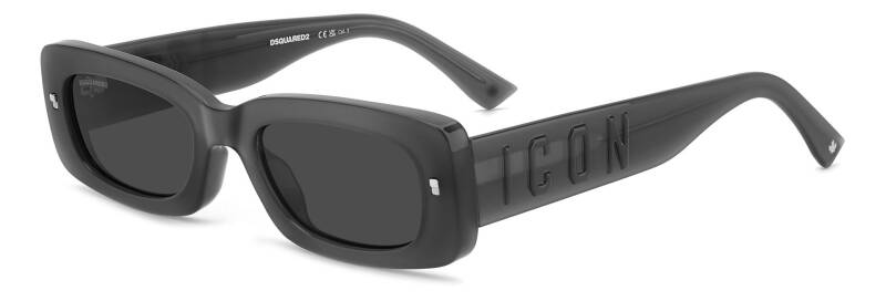 Dsquared Icon 0020/S Grey Unisex Sunglasses 52mm