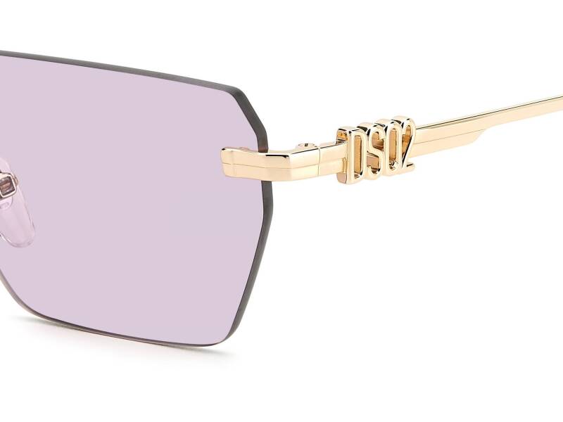 Dsquared2 D2 0102/S Violet Square Men's Sunglasses 58mm