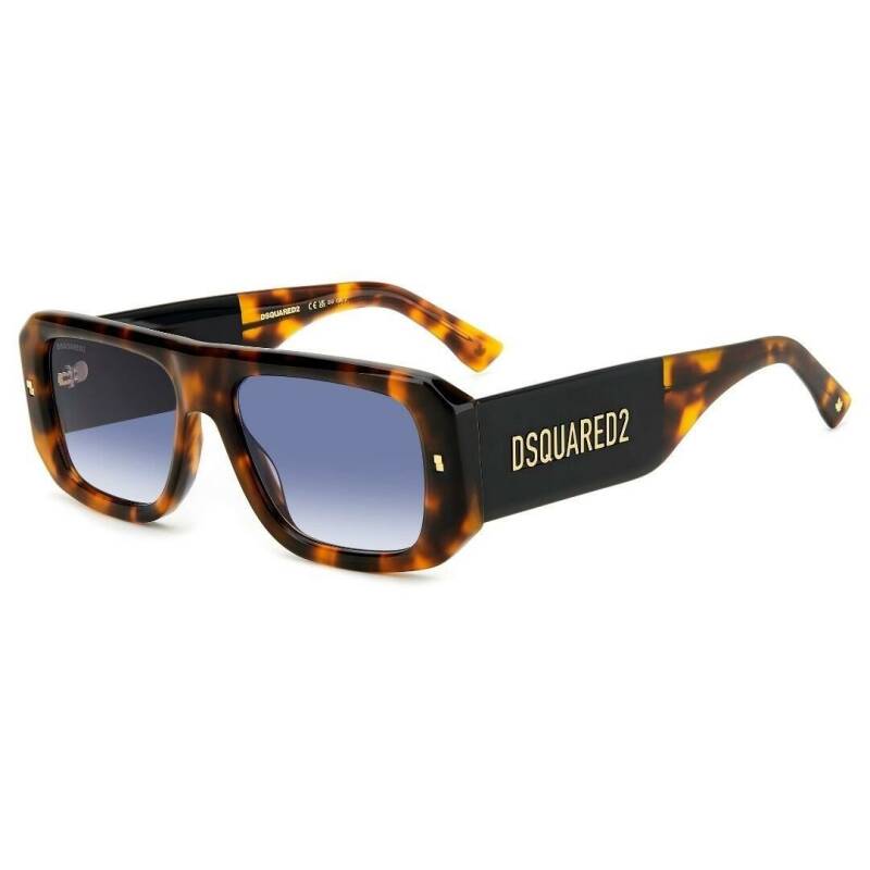 Dsquared2 D2 0107/S Dark Blue Square Men's Sunglasses 1 Pair
