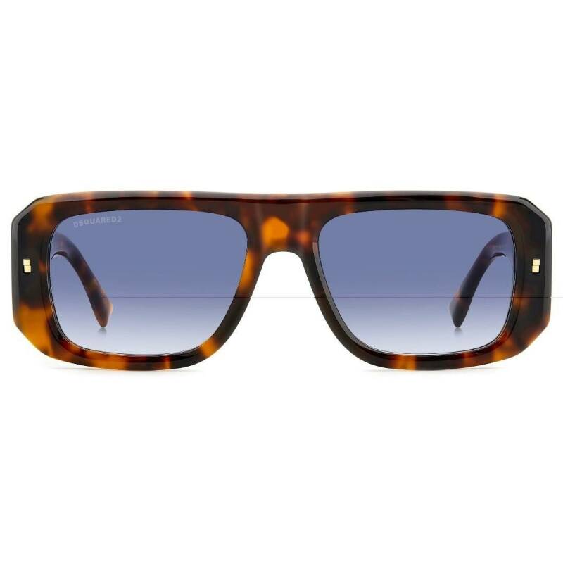 Dsquared2 D2 0107/S Dark Blue Square Men's Sunglasses 1 Pair