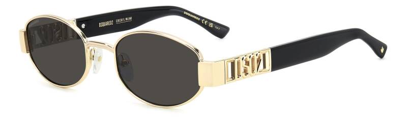 Dsquared2 D2 0155/S Grey Men's Rectangular Sunglasses 53mm