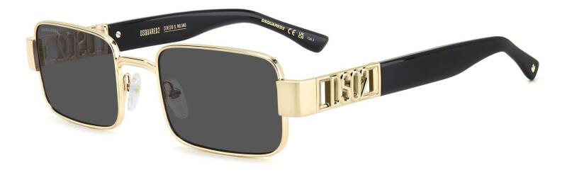 Dsquared2 D2 0156/S Grey Men's Rectangular Sunglasses 54mm