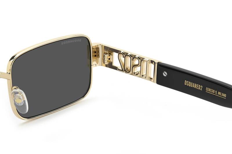 Dsquared2 D2 0156/S Grey Men's Rectangular Sunglasses 54mm