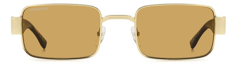 Dsquared2 D2 0156/S Brown Men's Sunglasses with Gold Accents 54mm