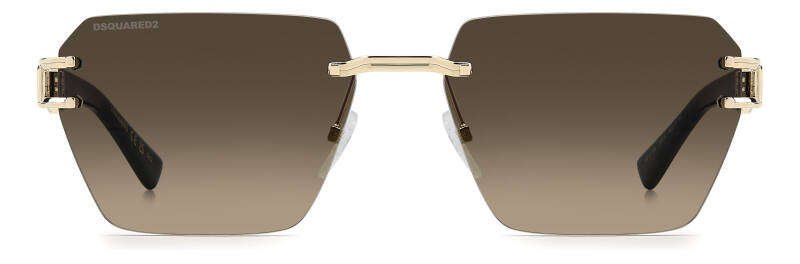 Dsquared2 D2 0173/S Brown Men's Sunglasses with Gold Frame 58mm