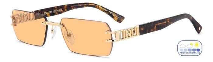 Dsquared2 D2 0189/S Men's Rectangular Sunglasses 57mm