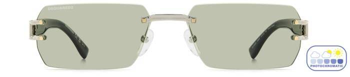 Dsquared2 D2 0189/S Men's Modern Rectangular Sunglasses 57mm