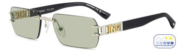 Dsquared2 D2 0189/S Men's Modern Rectangular Sunglasses 57mm